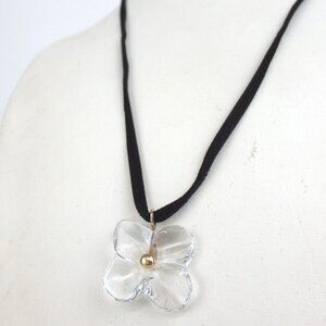 Authentic Baccarat Necklace crystal/cotton [Used]